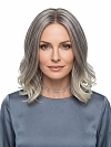 Glamvigor Hybrillia™ Blend Human Hair Pretty Auburn mixed  blonde Roots melting into light blonde ends Wavy Bob  Lace Part Wig GLP017