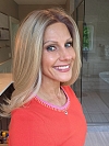 Glamvigor Hybrillia™ Blend Human Hair Pretty Blonde Ombre Medium layered Straight Lace Part Wig GLP007