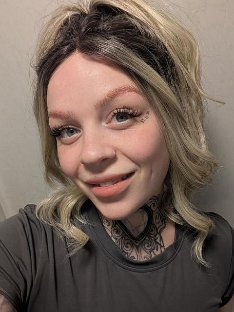 Elegant cool Blonde Ombre Wavy Synthetic Lace Part Wig GLP001