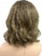 Medium Brown base with Light Golden Blonde highlights loose beach wavy synthetic Lace Part  wig glp041