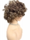 Warm brown Base with Subtle Light Honey Blonde Highlights Spiral-wavy layered bob  Synthetic Wig (Basic Cap) GBC014