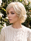 Glamvigor Hybrillia Blend Human Hair Fashion Blonde mixed Layered Wavy Short Pixie Cut  wig (Basic Cap) GBC007 