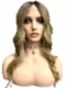 Exquisite Dark Honey Blond ombre long layered wavy Synthetic Lace Part Wig GLP021