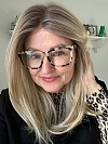 Pretty Blonde Ombre Medium layered Straight Synthetic Lace Part Wig GLP007