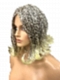 Pretty Auburn mixed  blonde Roots melting into light blonde ends Wavy Bob Synthetic Lace Part Wig GLP017