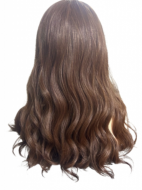 Glamvigor Hybrillia™ Blend Human Hair Medium Red Brown with  Ginger copper Highlights  