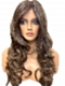 Warm Cinnamon Brown long layered loose beachy waves Synthetic Lace Part Wig GLP018