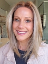Glamvigor Hybrillia™ Blend Human Hair Honey blonde  with platinum blonde highlights strands in the front Straight Lace Part Wig GLP053