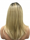 Pretty Blonde Ombre Medium layered Straight Synthetic Lace Part Wig GLP007