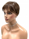 Dark Brown Short Pixie Synthetic Wig (Basic Cap) GBC006