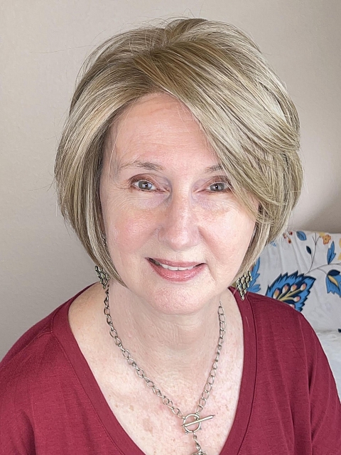 Glamvigor Hybrillia™ Blend Human Hair Fabulous  edgy Light Ash Blonde short  bob  Mono TOP Wig GMT006