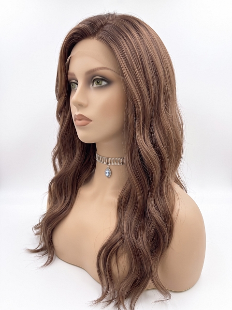 Glamvigor Hybrillia Blend Human Hair Medium Red Brown with  Ginger copper Highlights  