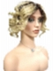 Blonde Ombre wavy with textured layerd short Synthetic Lace Part Wig GLP030