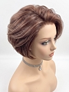 Glamvigor Hybrillia Blend Human Hair Medium Light Auburn Evenly Blended with Ginger Blonde  Wig (Basic Cap) GBC006