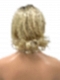 Dark Brown Roots Ombre Light Blonde  Short Curly  Synthetic Lace Part Wig GLP003