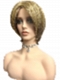 Beautiful medium brown base with bold light blonde highlights mid-length layered Synthetic Wig (Basic Cap) GBC013