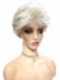 Cool Platinum Blonde with Almost White Highlights layered and voluminous short Synthetic Wig (Basic Cap) GBC017