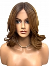 Fashion Ginger Blonde  with Dark Roots  Falling below the shoulders gentle waves Synthetic Lace Part Wig GLP019