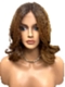 Fashion Ginger Blonde  with Dark Roots  Falling below the shoulders gentle waves Synthetic Lace Part Wig GLP019
