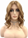 Glamvigor Hybrillia Blend Human Hair  Exquisite Blonde shoulder-length wavy  Lace Part Wig GLP029
