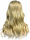 Exquisite Dark Honey Blond ombre long layered wavy Synthetic Lace Part Wig GLP021