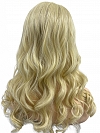Soft Platinum blonde with Bouncy little wavy Synthetic Lace Part Wig GLP055