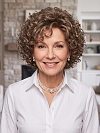 Glamvigor Hybrillia™ Blend Human HairWarm brown Spiral-wavy layered bob Wig (Basic Cap) GBC014