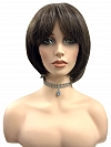 Chic Medium Brown Evenly Blended with Light Honey Brown Synthetic Wig (Basic Cap) GBC008