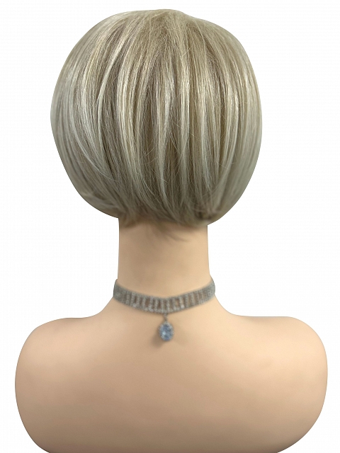 Elegant blonde  Straight Bob  Synthetic Wig (Basic Cap) GBC023
