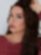 Soft dark brown long layered straight Synthetic Lace Part Wig GLP005