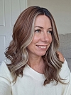 Glamvigor Hybrillia Blend Human Hair Medium Brown With blonde Highlights beautiful 