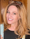 Hybrillia Blend Human Hair Dark Blonde Evenly Blended with Medium Golden Blonde  shoulder-length layered Straight  Lace Part  wig glp040