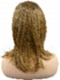 Dark Blonde Evenly Blended with Medium Golden Blonde  shoulder-length layered Straight synthetic Lace Part  wig glp040