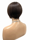 Glamvigor Hybrillia Blend Human Hair Chic Off Black shaded with Dark BrownBob Mono Top Wig GMT001