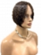 Chic dark Brown with medium brown Highlights Short Bob Synthetic Mono Part Wig GMP001