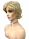 Fashion Blonde mixed Layered Wavy Short Pixie Cut synthetic wig (Basic Cap) GBC007 