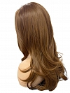Glamvigor Hybrillia™ Blend Human Hair Ginger copper with light copper highlights long cascading style Synthetic Lace Part Wig GLP058