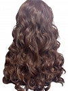 Vibrant  Medium Red and Auburn blend  loose waves   Synthetic Lace Part Wig GLP026