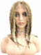 Light Ash Blonde Evenly Blended with Cool Platinum Blonde with side-sweeping  fringe synthetic wig glp035