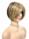  Medium Light Brown Evenly Blended with Medium Golden Blonde modern bob Synthetic Wig (Basic Cap) GBC015
