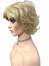 Fashion Blonde mixed Layered Wavy Short Pixie Cut synthetic wig (Basic Cap) GBC007