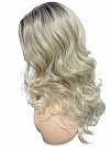 Perfect light  Blonde ombre  long, soft, undulating wavy Synthetic Lace Part Wig GLP051