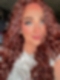 Vibrant Medium Red and Auburn blend loose wavy layered Synthetic Lace Part Wig GLP026