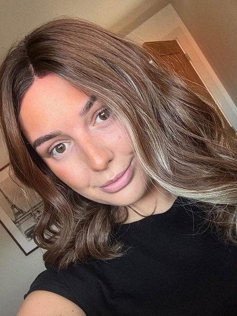Medium Brown With blonde Highlights beautiful
