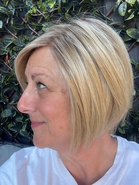 Glamvigor Hybrillia™ Blend Human Hair Beautiful Brown Roots Ombre Light Blonde short pixie bob Mono Top wig GMT004