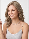 Glamvigor Hybrillia Blend Human Hair Natural Ash Brown wavy Lace Part Wig GLP010