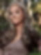 Warm Brown mixed Blonde long straight Synthetic Lace Part Wig GLP002