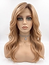 Glamvigor Hybrillia Blend Human Hair Blonde Blend with face-framing layers and soft wavy Lace Part Wig GLP036