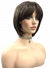 Chic Medium Brown Evenly Blended with Light Honey Brown Synthetic Wig (Basic Cap) GBC008