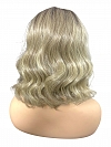 Glamvigor Hybrillia™ Blend Human Hair  Light Natural Blonde Blend with dark roots shoulder-length wavy Lace Part Wig GLP068